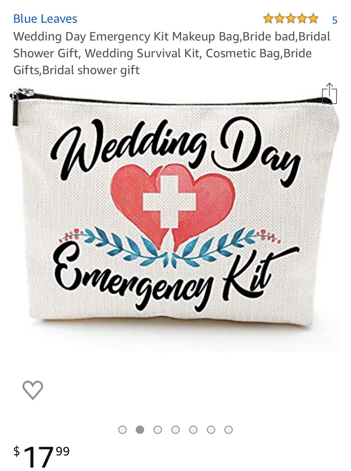 Wedding day emergency kit