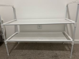Tiered Fabric Shoe Rack