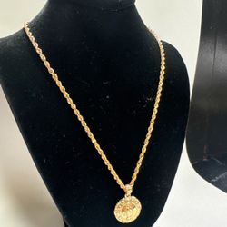 10k gold necklace set