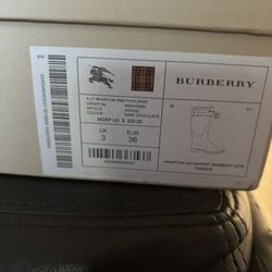 Burberry Rainboots w/ Tassles