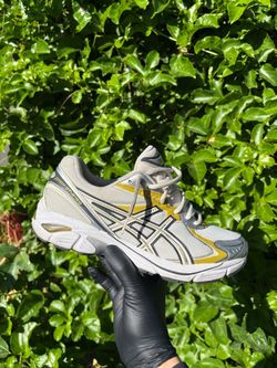 Size 8 Asics GT-2160 1203A320-106 Sneakers Cream Dark Mustard Running Shoes Size 8