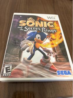 Sonic and the Secret Rings with Case - Nintendo Wii - Great Condition