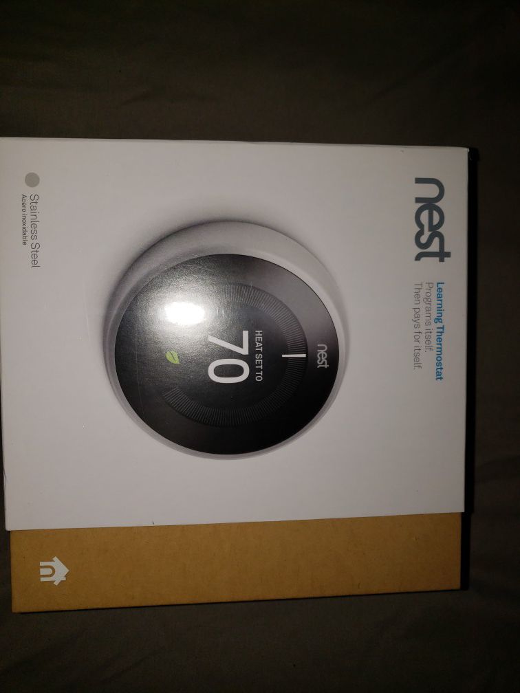 Brand new never opened nest thermostat.3rd generations