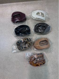 Flat Hair Claw Clips