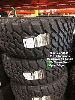 33x12.50r22 LT Gritmaster M/T Mud Tires Set of Tires Installed and Balanced Set de Llantas Nuevas Instaladas y Balanceadas