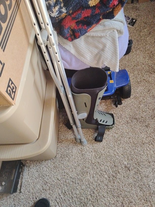 Crutches And/ Or Boot