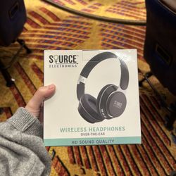 Source Electronics Wireless Over-Ear Headphones – Brand New, HD Sound Quality