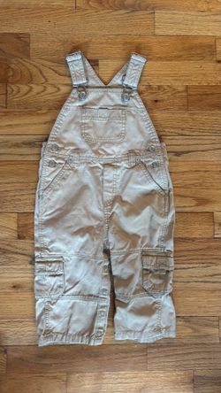 Gymboree tan cargo vintage overalls