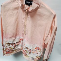 Mens SIZE XL Windbreaker Light Jacket Island Hawaii Print Loose Fit 