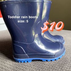 Blue Rain Boots Toddler 