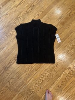 Jones NY Black Knit Turtleneck Sweater