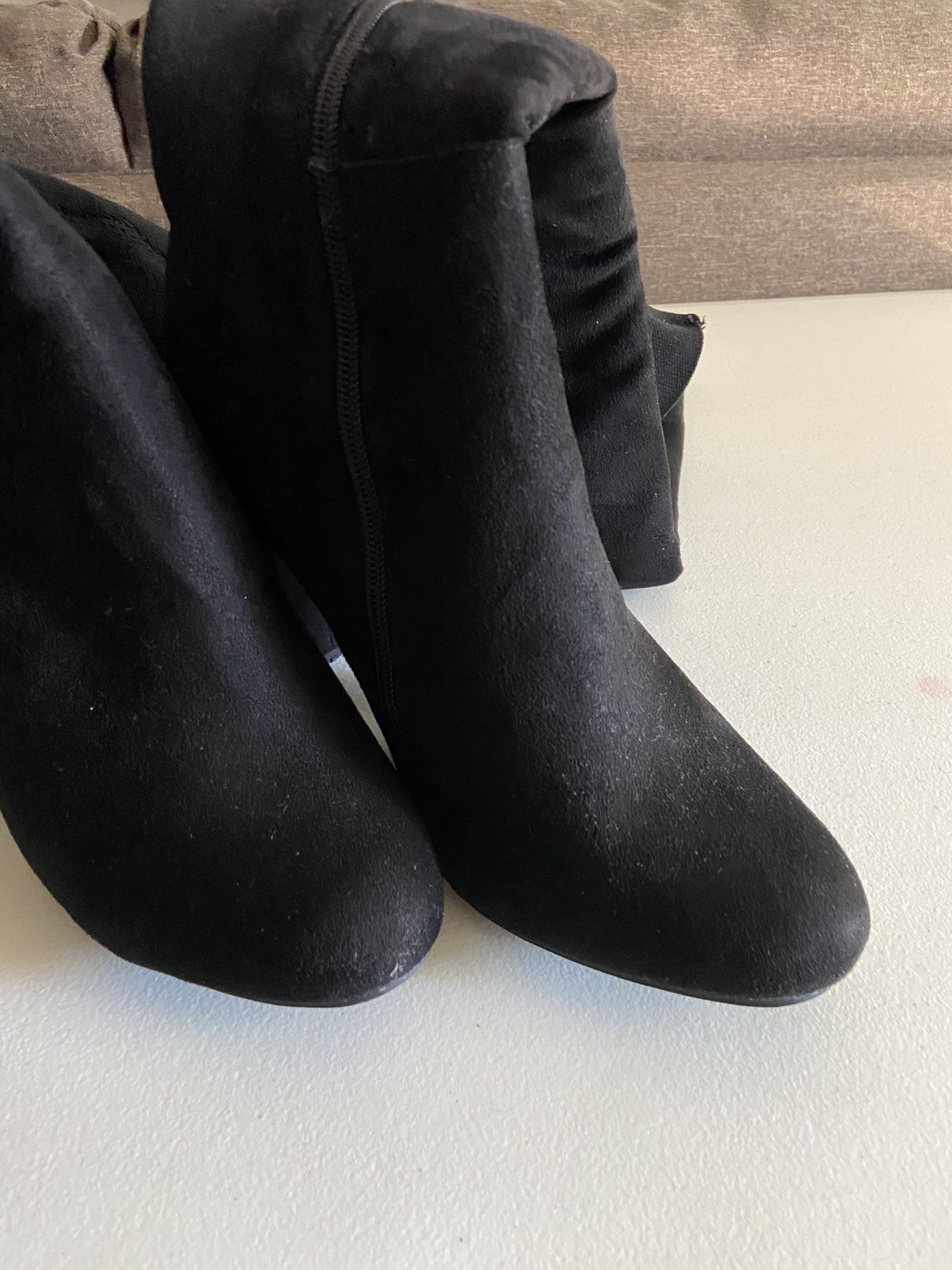 Thigh High Black Boots- Never Used- New
