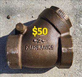 FAIRBANKS Bronze Check Valve 200-S 400-WOG. Used Good Condition.
$50
