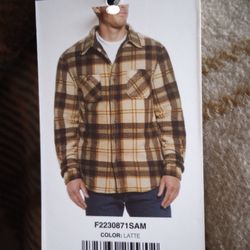 Weather Proof Men's Long Sleeve Polor Fleece Shirt 