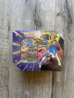Slashing Legends Tin (Zacian EX) (Obsidian Flames, Paradox Rift, Destined Rivals, Surging Sparks, Journey Together,