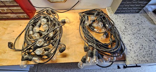 Outdoor String Lights with Edison Bulbs – 2 Strands