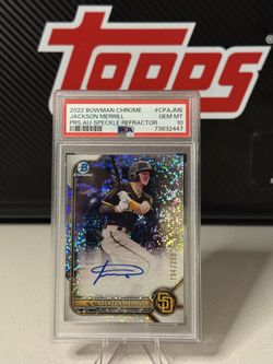 Jackson Merrill Bowman Chrome Auto /299 auto