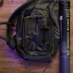 Brand New Orvis 9’ Fly Fishing Rod, And Sling Pack