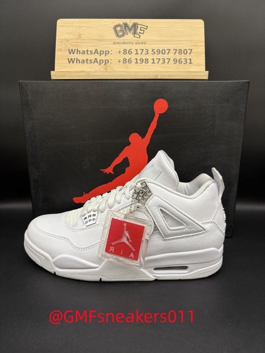 AIR JORDAN 4 RETRO ''WHITE METALLIC SILVER''