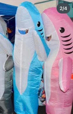 Inflatable shark costumes!