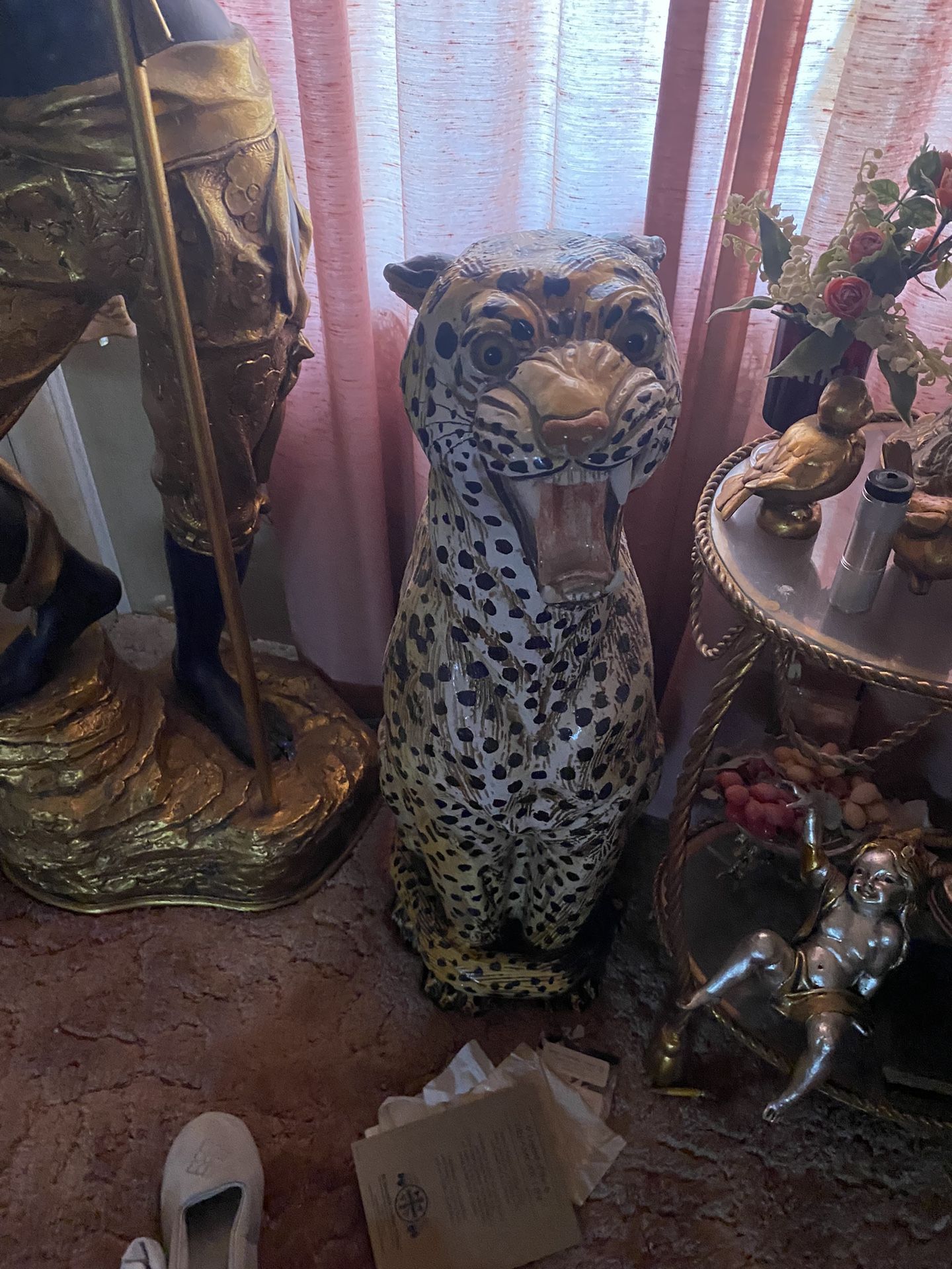 Leopard Statue Pair $$$ Make Me An Offer$$$