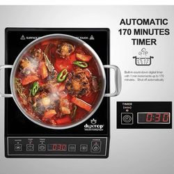 （9100）DUXTOP 1800W Portable Induction Cooktop Countertop Burner, Black 9100MC