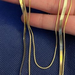 Waterproof Gold Tone Layered Necklace 