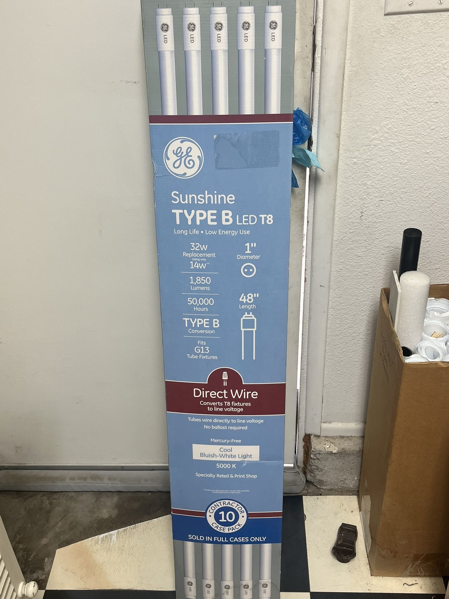 LED Tube Light Bulbs 10 Pack New