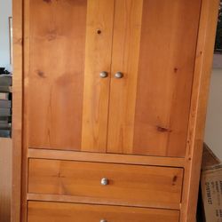Solid Wood Armoire 