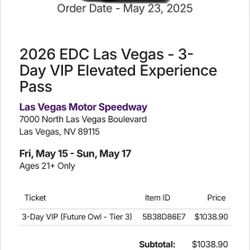 EDC Ticket 
