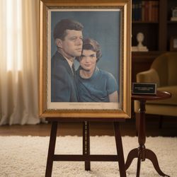 Jfk Vintage 1960s Framed Presidential