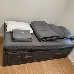 Twin Size Mattress and Bed Frame