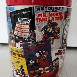 Disney Mickey Mouse Poster Collage Ceramic Canister 