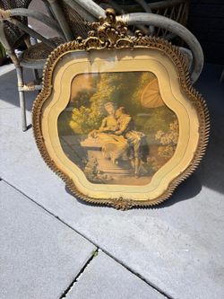 Mezzotint By Alfred Leonard Cox Original 1924.. framed in wood in case Glass.  27” x 24”     $200