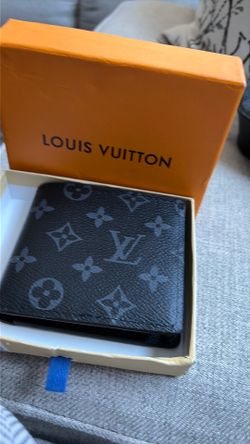 Monogram Coin Case Bifold Wallet  black Men's