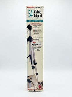 Ambico 54" Ultra Light Weight Video & Camera Tripod (Model V-0555) – Vintage In Box
