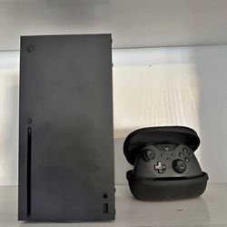 Xbox series X with Elite series 2 controller.