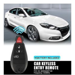Replacement Keyless Remote Car Key Fob 433Mhz 4 Button for Dodge Dart 13-16 M3N0 1AA 1 AA 7AA 7 