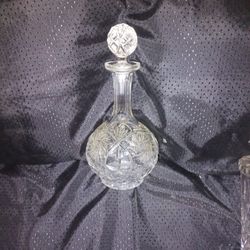Vintage Crystal Decanter 
