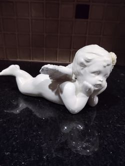 Ceramic Cherub Figurine