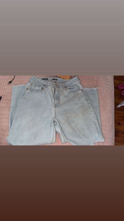 Light Wash Wide Leg Jeans SIZE: 14