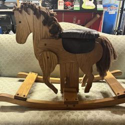 Amish Wooden Rocking Horse