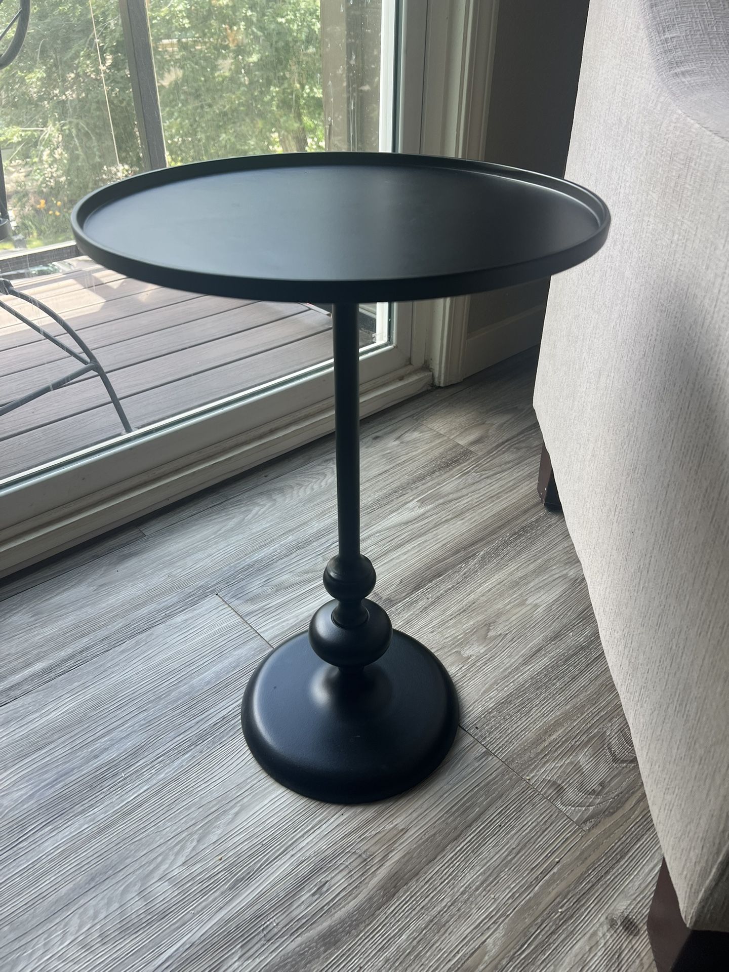 Londonberry Turned Metal Accent Table Black - Thresholdâ„¢ - Large