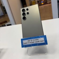 Samsung Galaxy S24 Ultra 5G - Pay $1 DOWN AVAILABLE - NO CREDIT NEEDED