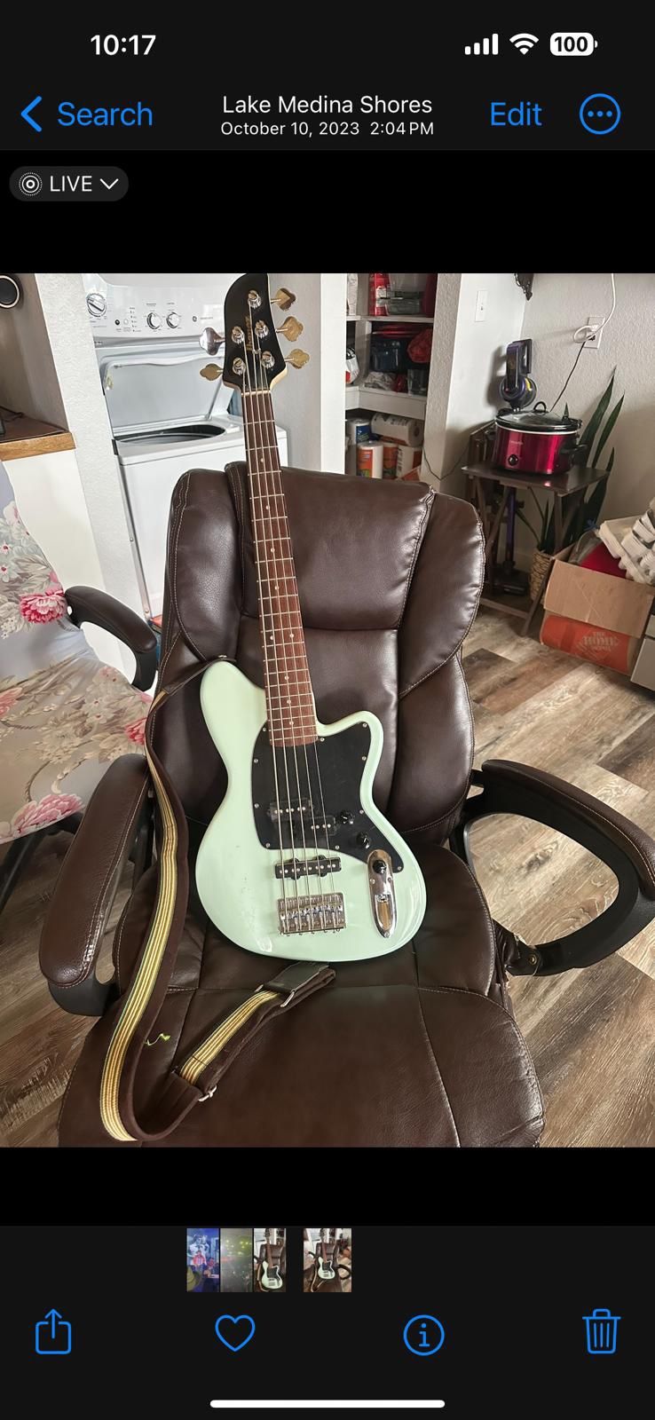 Ibáñez short-neck, 5-string bass guitar 