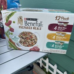 Purina Beneful Prepared Meals, 12 Pack Variety, Brand New In Box Sealed