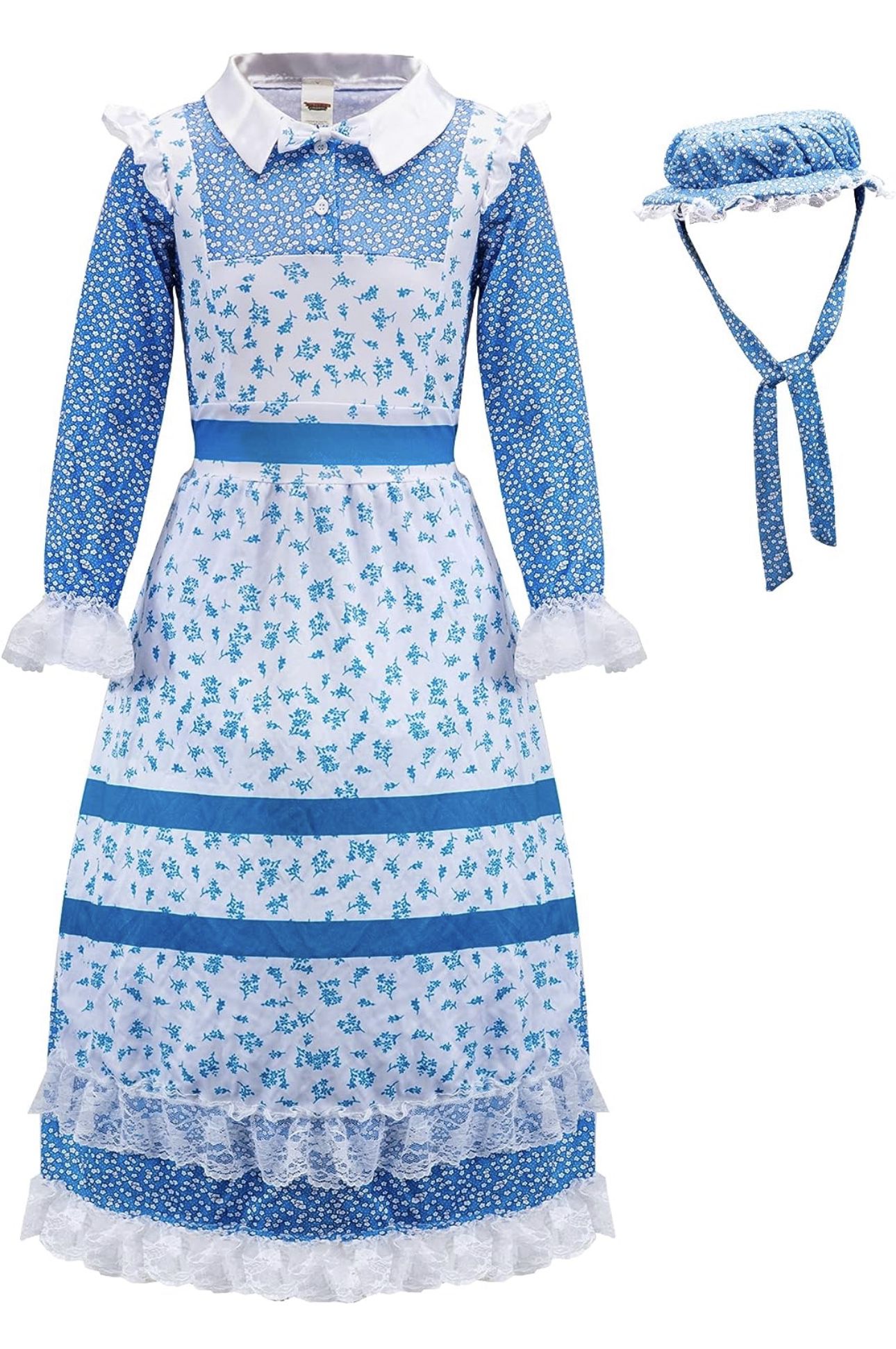 Girls, Pioneer, Early Days Costume For Halloween, Or Cosplay Little House On The Prairie XL