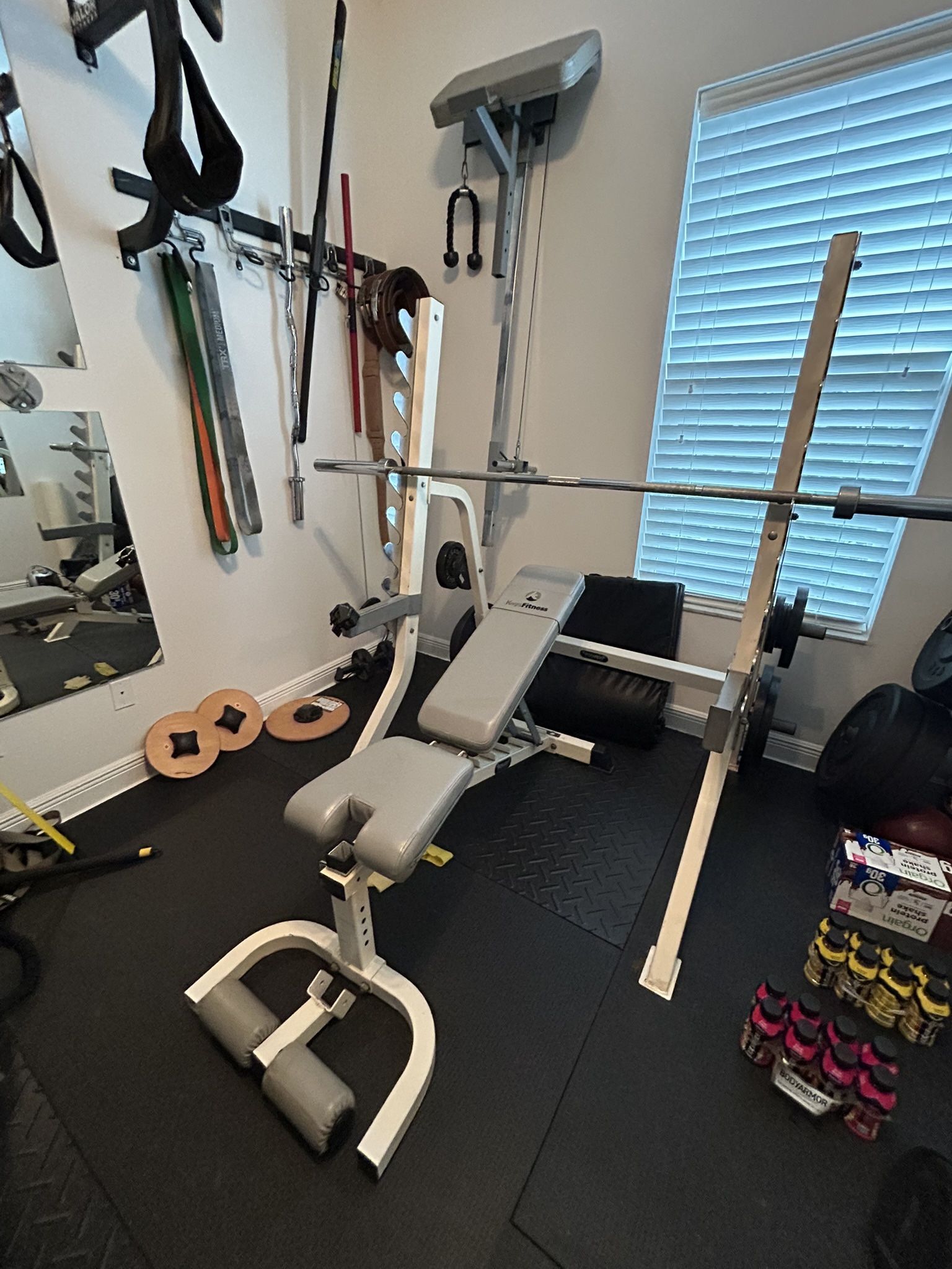 Power Systems Keys Fitness With Multi Purpose Bench And Attachments