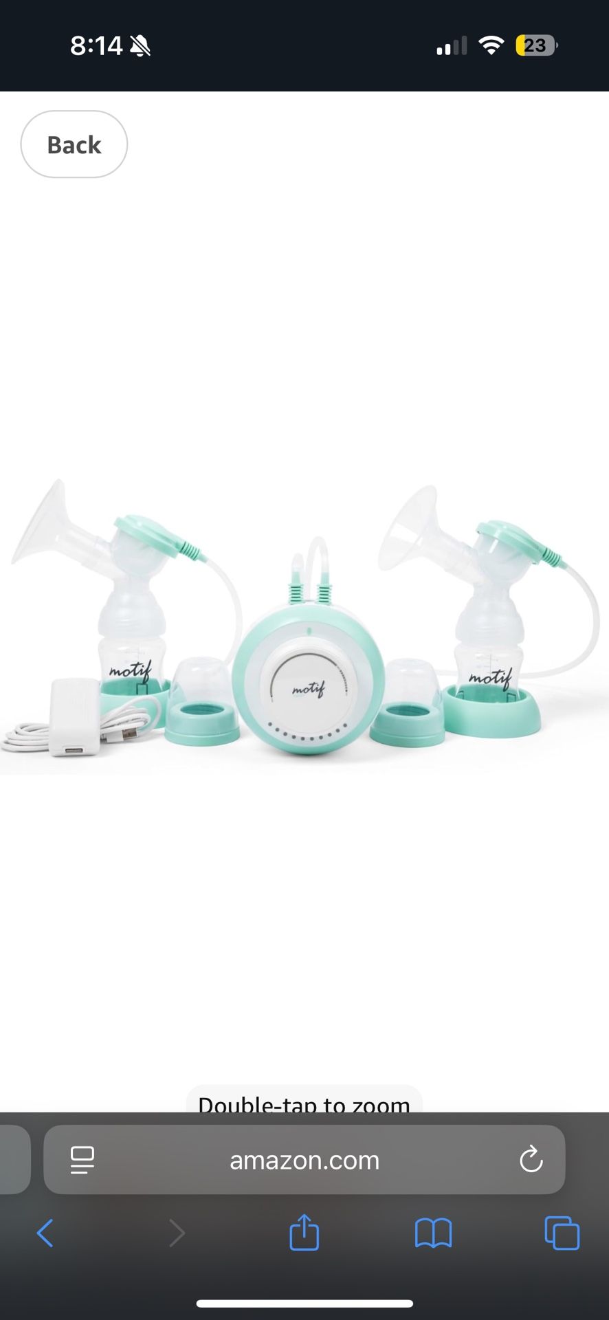 Motif twist Double Breast Pump