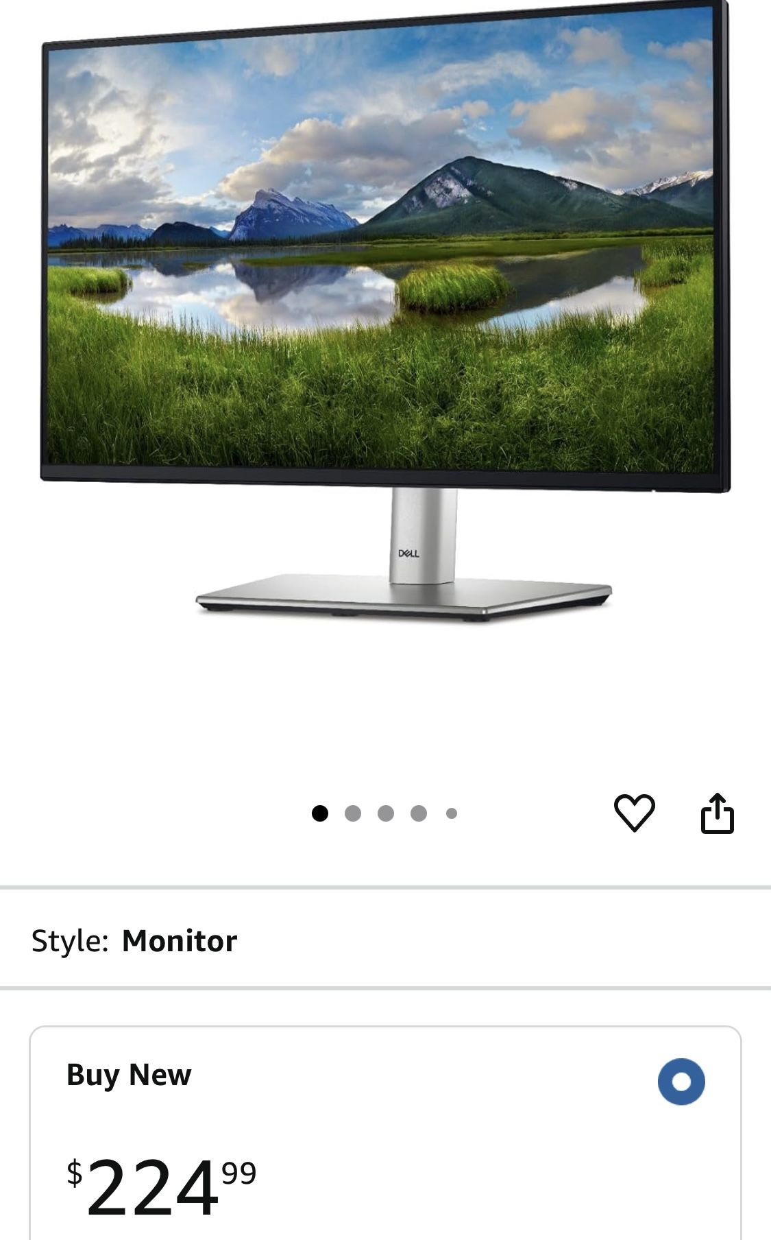 24in Monitor Dell New Open Box